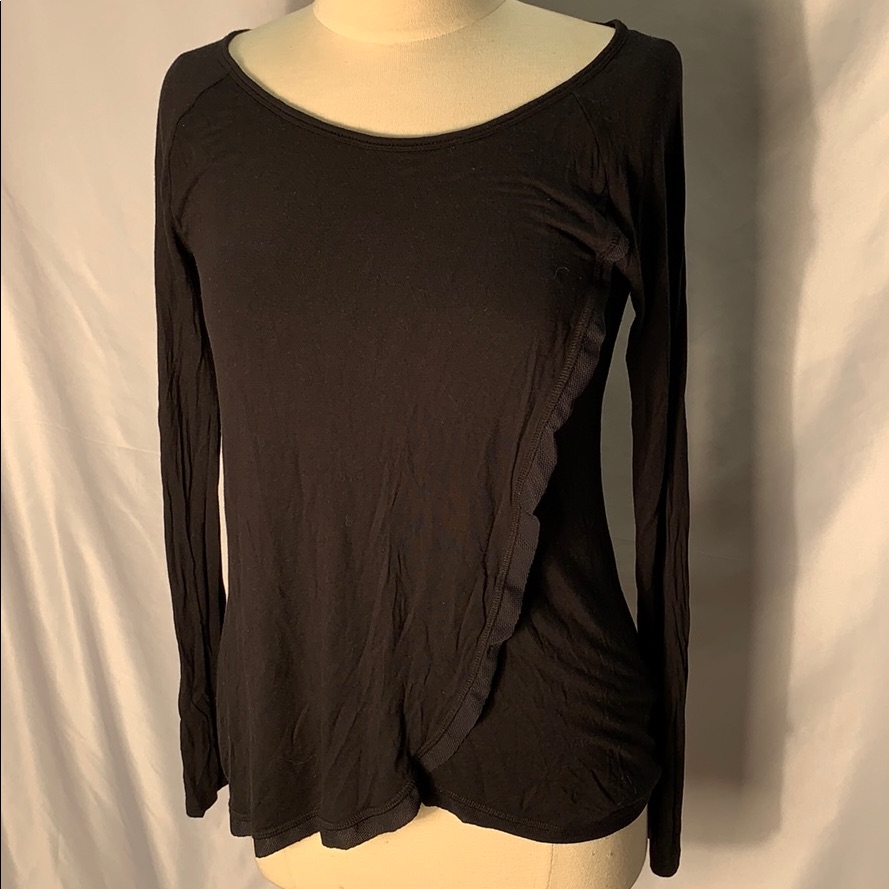 Gaiam Long Sleeve Black Shirt Size Small